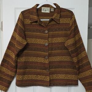 KEREN hart Women's Multicolor Striped Blazer